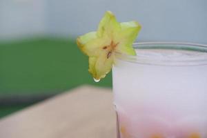 fresh fruit drink as a background photo