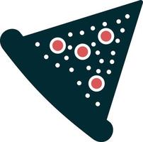 icono de vector de rebanada de pizza