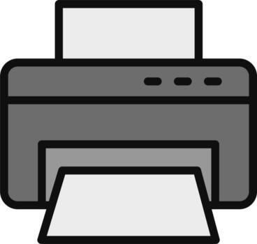 icono de vector de impresora