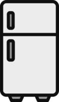 icono de vector de nevera