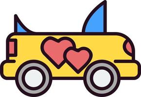 Wedding car Vector Icon