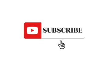 Subscribe button with hand cursor free png