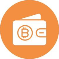 Bitcoin Wallet Vector Icon