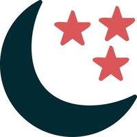 Starry Night Vector Icon