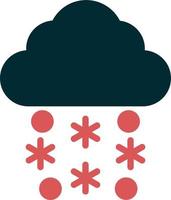 Snowfall Vector Icon