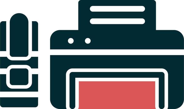 teleimpresora vector icono