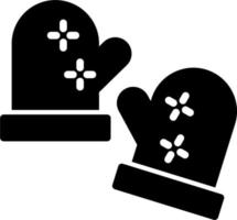 Winter Gloves Vector Icon