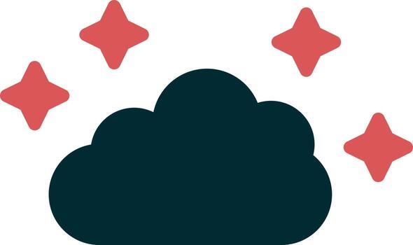 icono de vector de nube