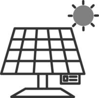 icono de vector de panel solar