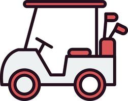 Golf cart Vector Icon