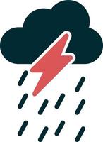 Thunderstorm Vector Icon