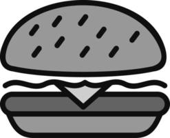 icono de vector de hamburguesa