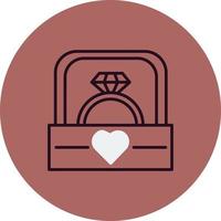 Wedding ring Vector Icon