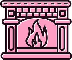 Fire place Vector Icon