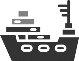 Cargo Ship Vector Icon