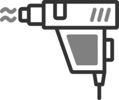 calor pistola vector icono