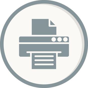 icono de vector de impresora