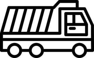 Dump Truck Vector Icon