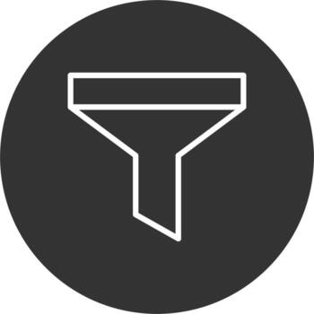 icono de vector de filtro