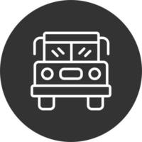 icono de vector de autobús escolar