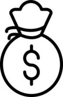 Money Bag Vector Icon