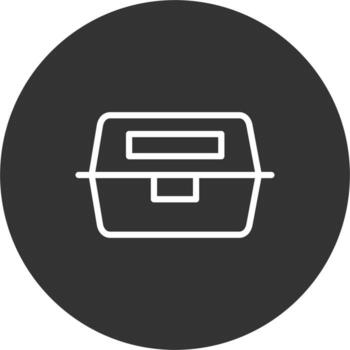 icono de vector de caja de almuerzo