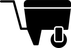 Wheelbarrow Vector Icon