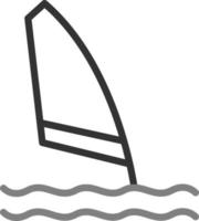 Windsurf Vector Icon