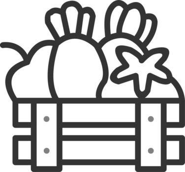 icono de vector de caja