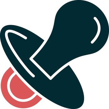 icono de vector de chupete