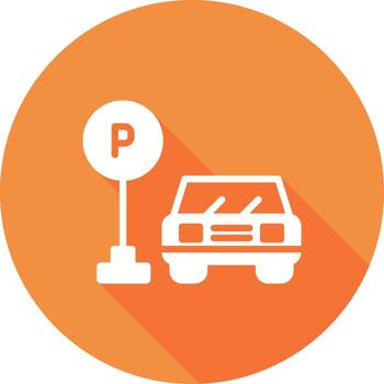 icono de vector de estacionamiento