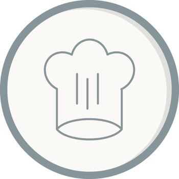 icono de vector de sombrero de chef