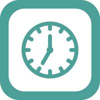 icono de vector de reloj de pared