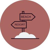 Beach Vector Icon