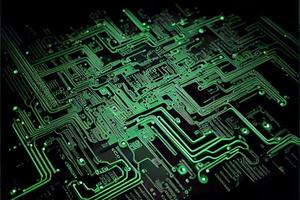 Abstract Electronic Circuit Board Background 3D and illustrations photo