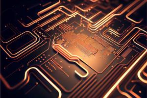 Abstract Electronic Circuit Board Background 3D and illustrations photo