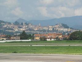 Upper town in Bergamo photo