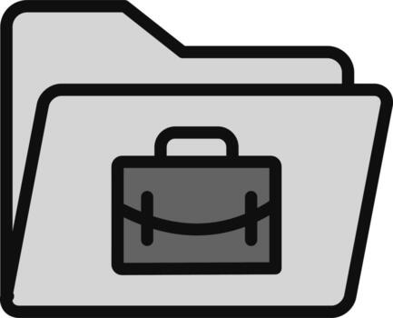 icono de vector de carpeta