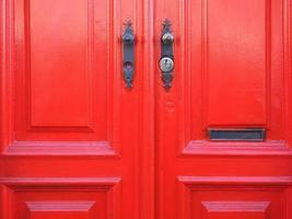 traditional red door photo