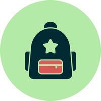 School Backpack Vector Icon
