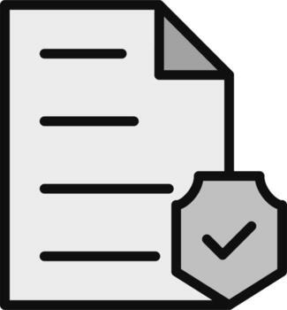 documento cifrado vector icono