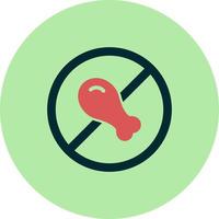 No Chicken Vector Icon