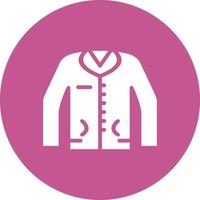 icono de vector de chaqueta