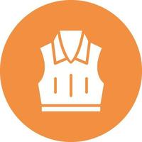 Sleeveless Jacket Vector Icon
