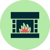 Fireplace Vector Icon