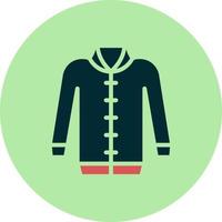 icono de vector de chaqueta