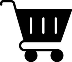 icono de vector de carrito de compras