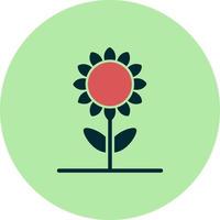 Sunflower Vector Icon