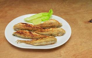 delicious crispy fried capelin photo