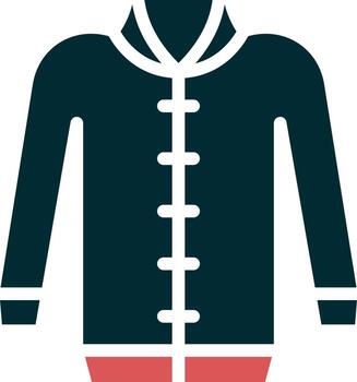 icono de vector de chaqueta